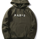 Paris Print Raglan Hoodie