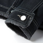 Denim Borg Lined Utility Jacket