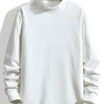 Fleece Long Sleeve Mock Neck T-Shirt