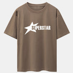 Superstar Print Drop Shoulder Oversize T-Shirt