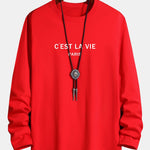 Long Sleeve Paris Print Cotton T-Shirt