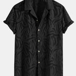Jacquard Texture Cuban Shirt