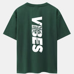 Palm Tree Vibes Slogan Back Print Drop Shoulder Oversize T-Shirt