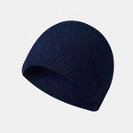 2 Pieces Solid Color Outdoor Cycling Warm Knit Beanie Hat