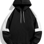 Color Block Waffle Hoodie