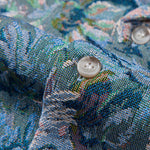 Painted Floral Jacquard Cuban Shirt & Shorts