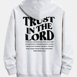 Trust In The Lord Print Relax Fit Hoodie