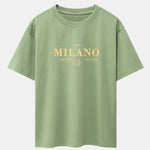 Milano Print Drop Shoulder Oversize T-Shirt
