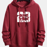 Number 23 Print Relax Fit Hoodie