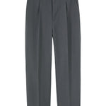 Relax Fit Elastic Waist Straight Leg Trousers