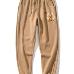 Graffiti Smiley Bear Print Jogger Pants
