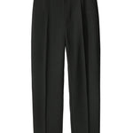 Relax Fit Elastic Waist Straight Leg Trousers