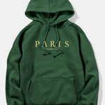 Paris Slogan Print Hoodie