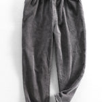 Cotton Corduroy Cropped Pants