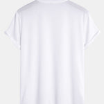 Muscle Fit Arc Hem Mesh T-Shirt