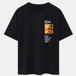 Beach Scenery Slogan Print Drop Shoulder Oversize T-Shirt