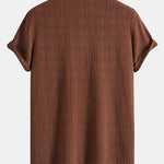 Knitted Rhombus Geometric Jacquard Polo