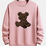 Cartoon Bear Print Relax Fit Sweatshirt