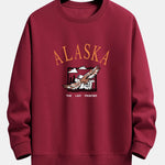 Alaska Bald Eagle Print Relax Fit Sweatshirt