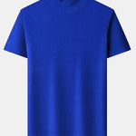 Short Sleeve Muscle Fit Mock Neck Sweater