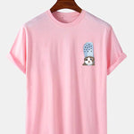 Crying Cat in a Croc Print T-Shirt