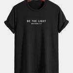 Regular Fit Be The Light Print Cotton T-Shirt