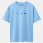 Be Kind Slogan Print Drop Shoulder Oversize T-Shirt