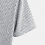 Muscle Fit Arc Hem Textured T-Shirt