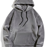 Relax Fit Teddy Fleece Hoodie With Ears