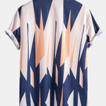 Geometry Print Button Up Shirt