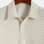 Rhombus Geometric Jacquard Polo