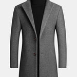 Lapel Woolen Overcoat
