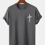Cross Print T-Shirt