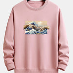 Ukiyo Hand Print Relax Fit Sweatshirt