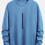 Long Sleeve Dream Stripe Print Cotton T-Shirt
