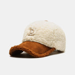 Plush Winter Warm Letter Baseball Cap