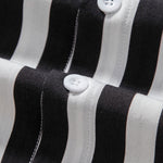 Striped Stand Collar Shirt & Swim Shorts