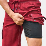 2-in-1 Outdoor Beach Swimming Shorts
