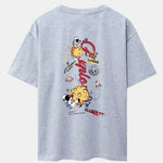 Planet Astronaut Print Drop Shoulder Oversize T-Shirt