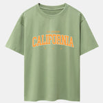 Los Angeles California Print Drop Shoulder Oversize T-Shirt