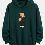 Fashion Bear Taking Photo Print Relax Fit Hoodie