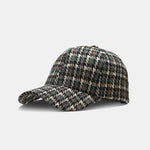 British Style Vintage Houndstooth Baseball Cap