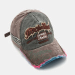 1969 Retro Washed Distressed Letter Embroidered Hole Baseball Cap