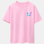 Colorful Evil Face Print Drop Shoulder Oversize T-Shirt
