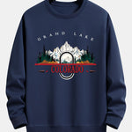 Colorado Mountain Print Relax Fit Sweatshirt