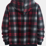 Teddy Fleece Lined Flannel Hoodie
