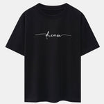 Dream Letters Print Heavy Weight Oversize T-Shirt