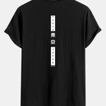 Tokyo Back Print Cotton Arc Hem T-Shirt