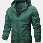 Contrast Detachable Hooded Jacket