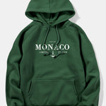 Monaco Anchor Print Hoodie